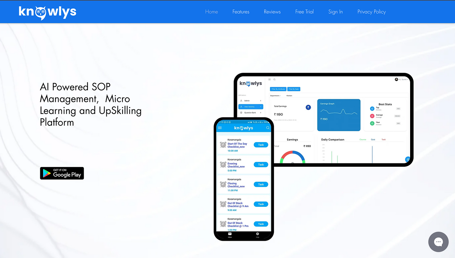 Knowlys Learning Platform
